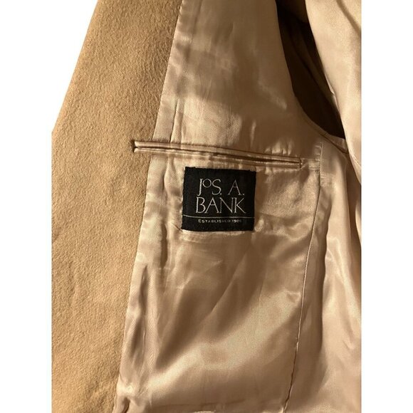 Jos A Bank Mens Gordon Sport Coat 40R 100% Camel Hair Blazer Jacket Minimalist - Picture 8 of 14